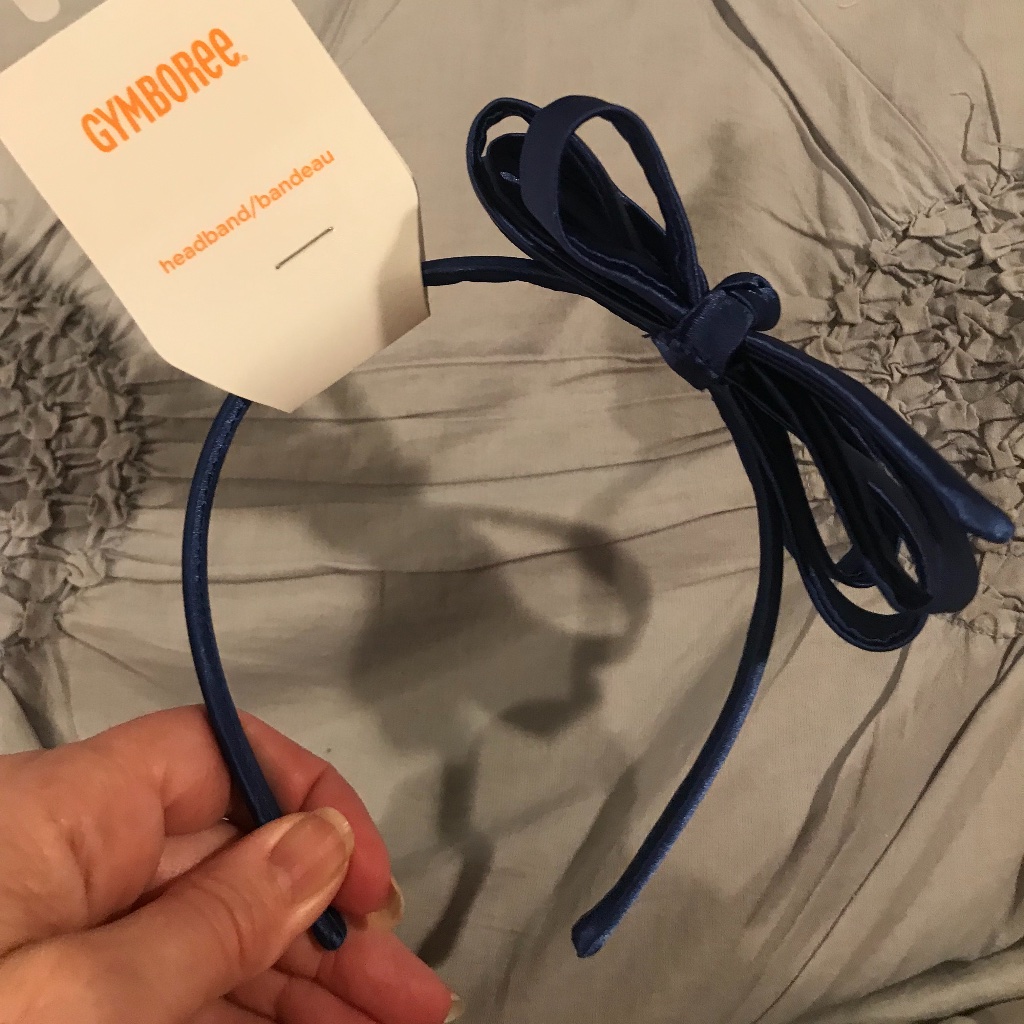 Bn Gymboree Shimmery Blue Headband Bow